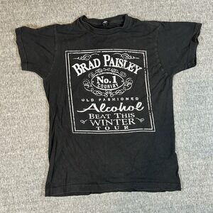 Women's Brad Paisley‎ Black "Alcohol Beat this Summer" Tour T-Shirt S